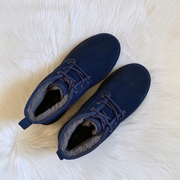 UGG Navy Neumel Chukka Boots - Picture 2 of 8
